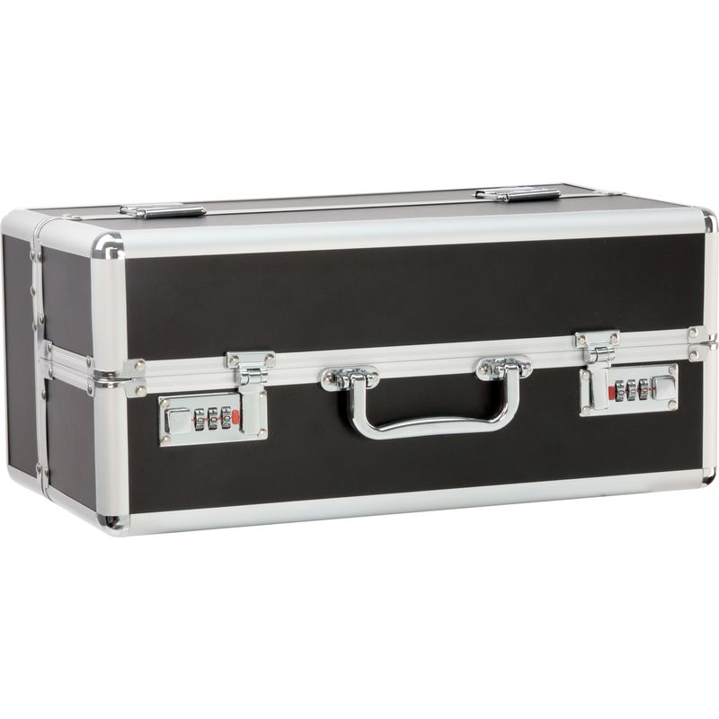 Lockable Large Vibrator Case Black - silkandsin