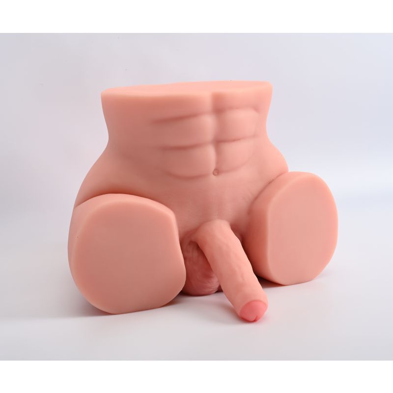 Lorenzo Male Torso with Cock and Balls - Silk and Sin