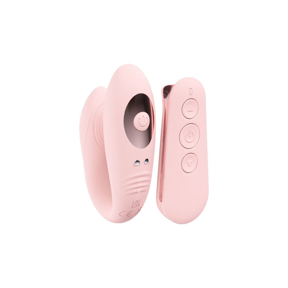 LOVELINE Charme Dual Motor Vibe - Pink USB Rechargeable Dual Motor Vibrator with Wireless Remote - Silk and Sin