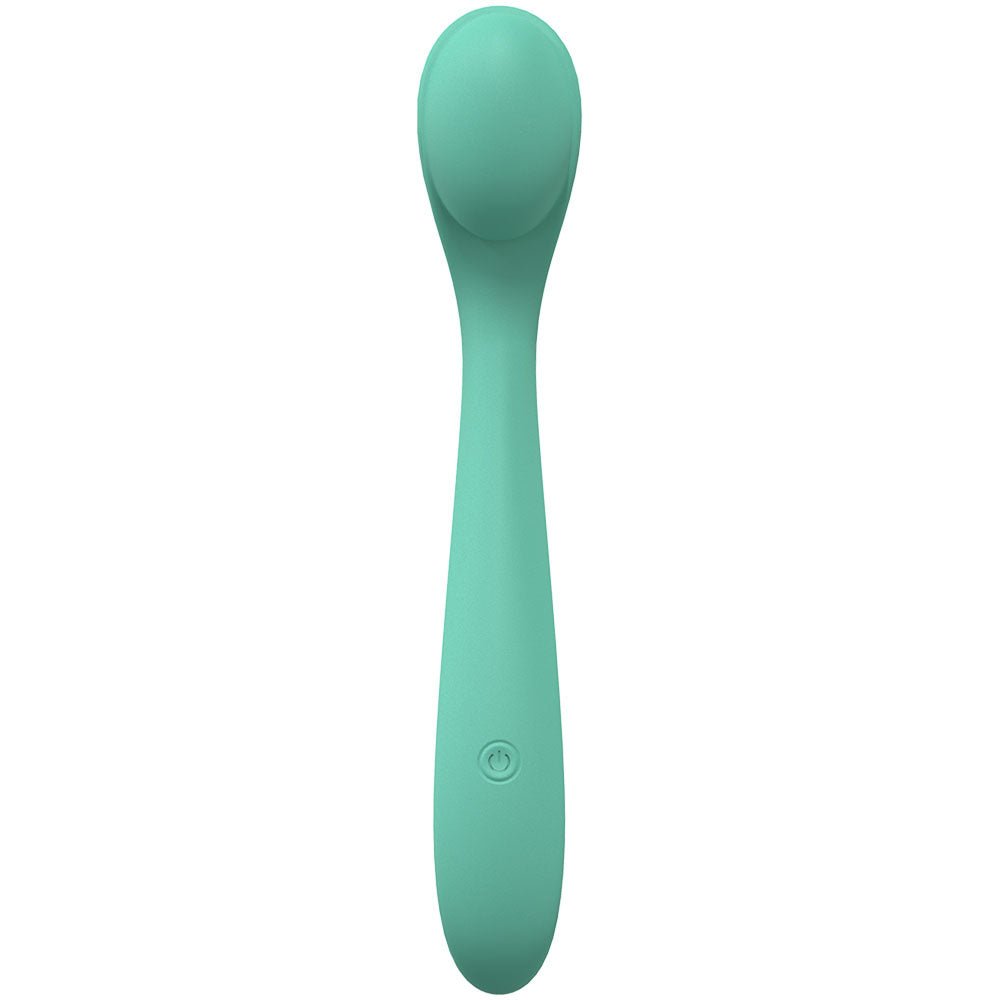 LOVELINE Juicy - Green - GReen 21.5 cm USB Rechargeable Vibrator - Silk and Sin