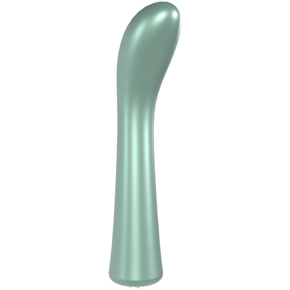 LOVELINE La Perla III - Green - Pearlescent Green 19.2 cm USB Rechargeable Vibrator - Silk and Sin