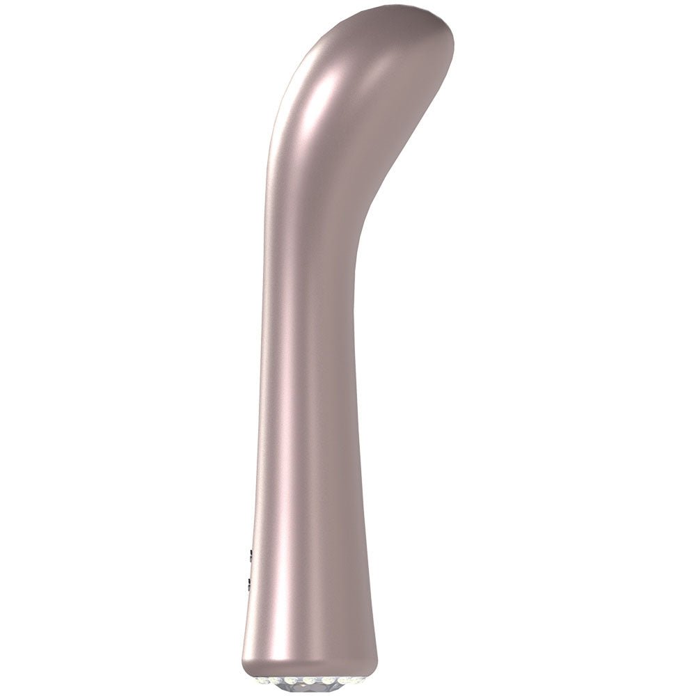 LOVELINE La Perla III - Pink - Pearlescent Pink 19.2 cm USB Rechargeable Vibrator - Silk and Sin