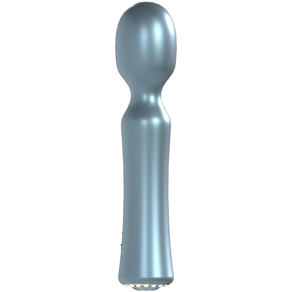 LOVELINE La Perla IV - Blue - Pearlescent Blue 19.2 cm USB Rechargeable Massage Wand - Silk and Sin