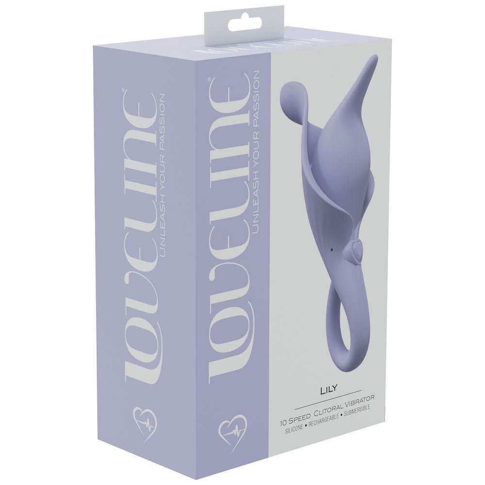 LOVELINE Lily - Lavender - Lavender USB Rechargeable Stimulator - Silk and Sin