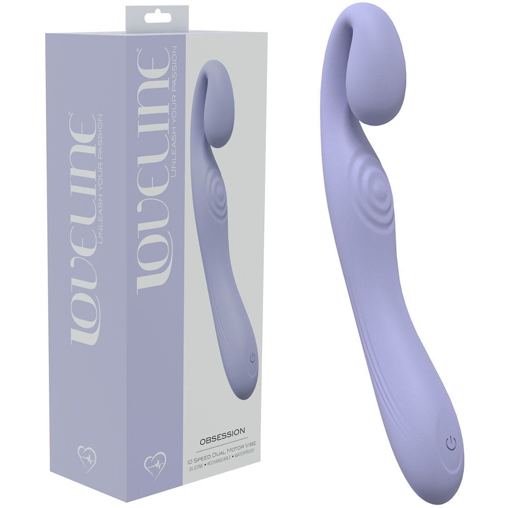 LOVELINE Obsession - Lavender - Lavender 18.4 cm USB Rechargeable Vibrator - Silk and Sin