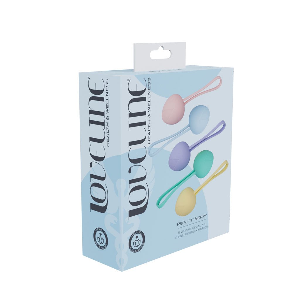 LOVELINE PelviFit Berry - Coloured Kegel Kit - Set of 5 Sizes - Silk and Sin