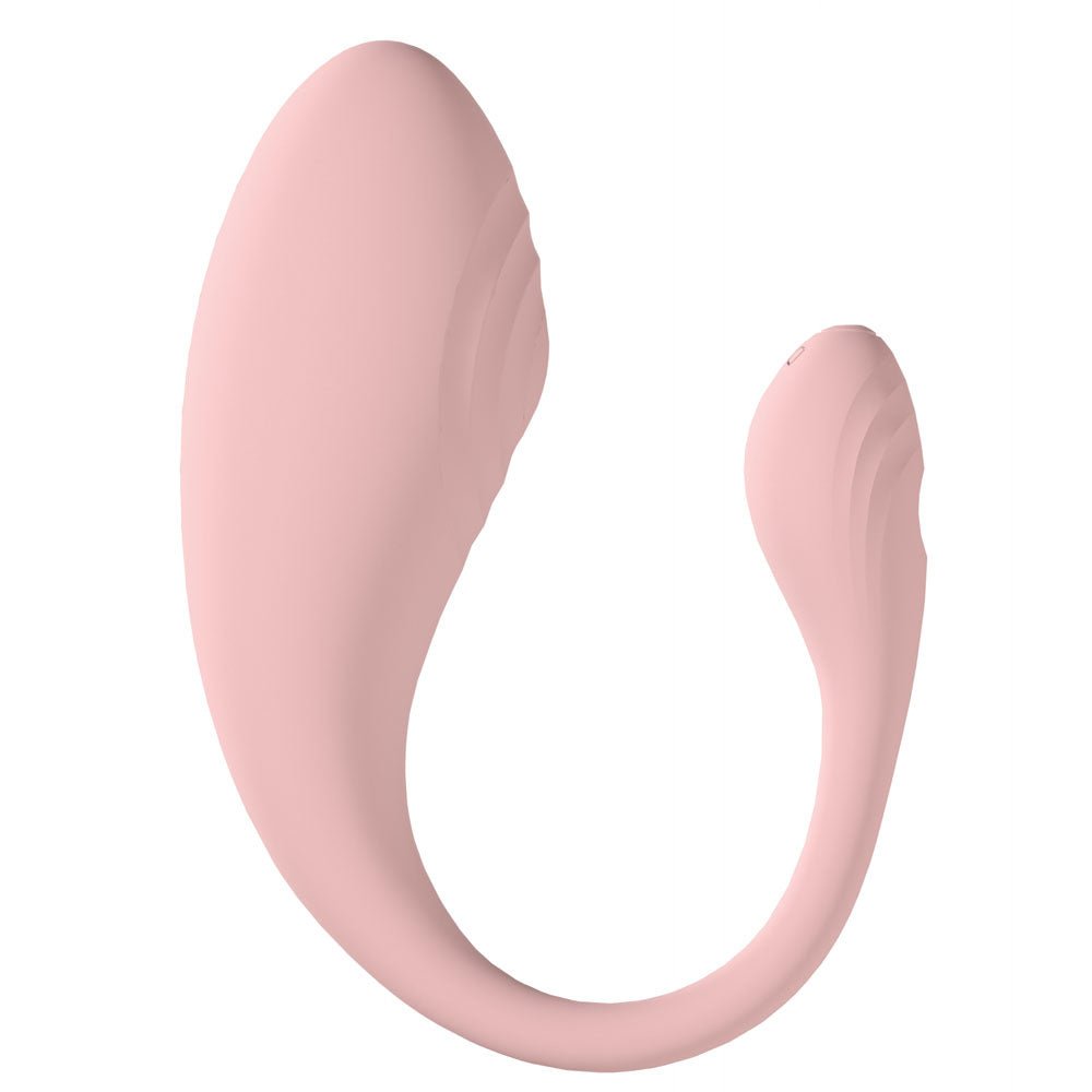 LOVELINE Wave - Pink USB Rechargeable C-Shaped Vibrator with Remote - Silk and Sin