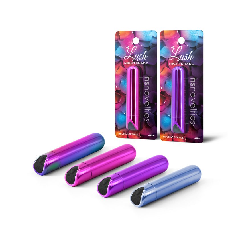 Lush Nightshade - Multicolour - Multicoloured 8.9 cm USB Rechargeable Bullet - Silk and Sin
