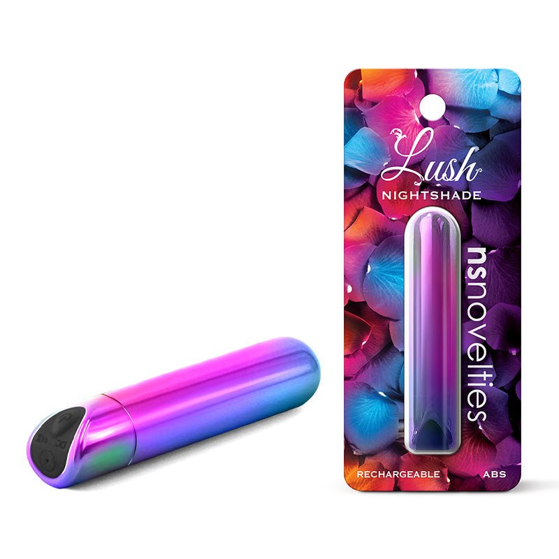 Lush Nightshade - Multicolour - Multicoloured 8.9 cm USB Rechargeable Bullet - Silk and Sin