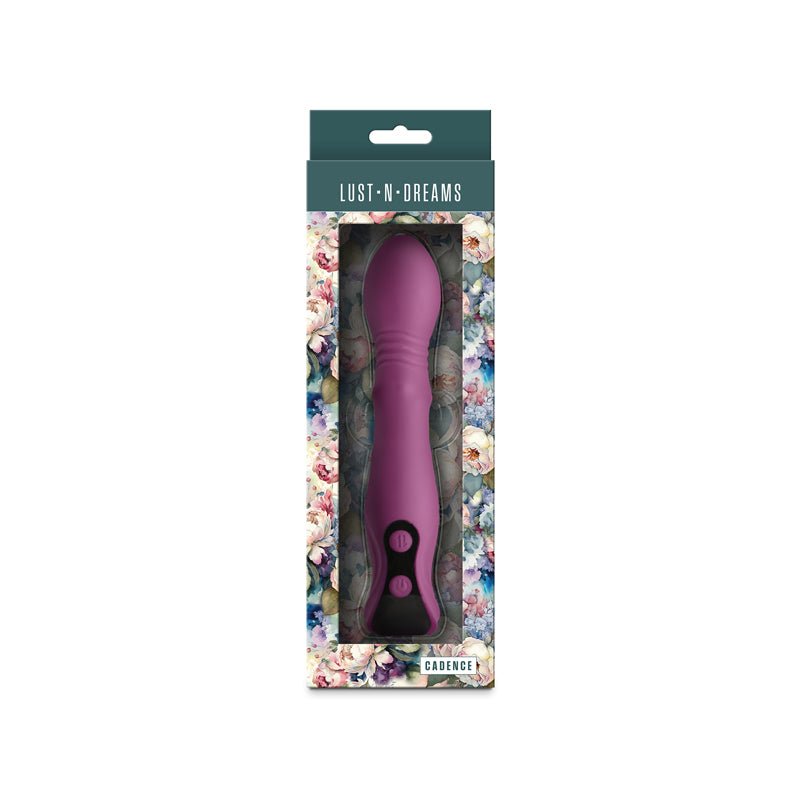 Lust-n-Dreams - Cadence - Blush - Purple 18.2 cm USB Rechargeable Thrusting & Sliding Vibrator - Silk and Sin