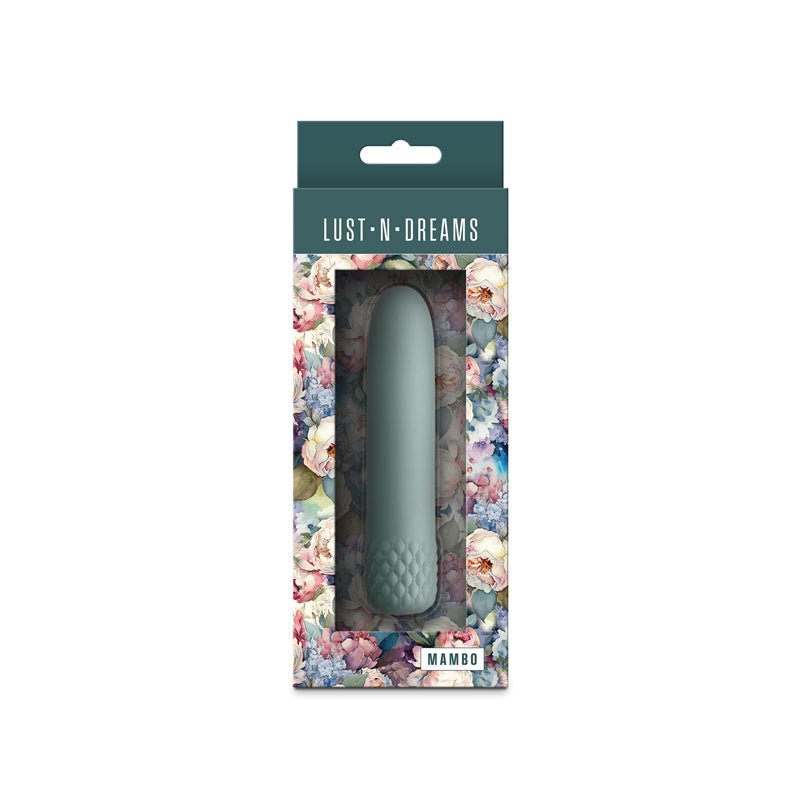 Lust-n-Dreams - Mambo - Sage - Green 12.2 cm USB Rechargeable Bullet - Silk and Sin