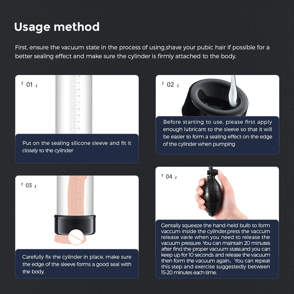 LuvPump AeroUp Beginners Penis Pump - Clear Penis Pump - silkandsin