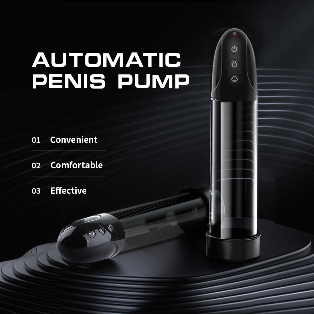 LuvPump Automatic Penis Pump - Clear USB Rechargeable Automatic Penis Pump - silkandsin