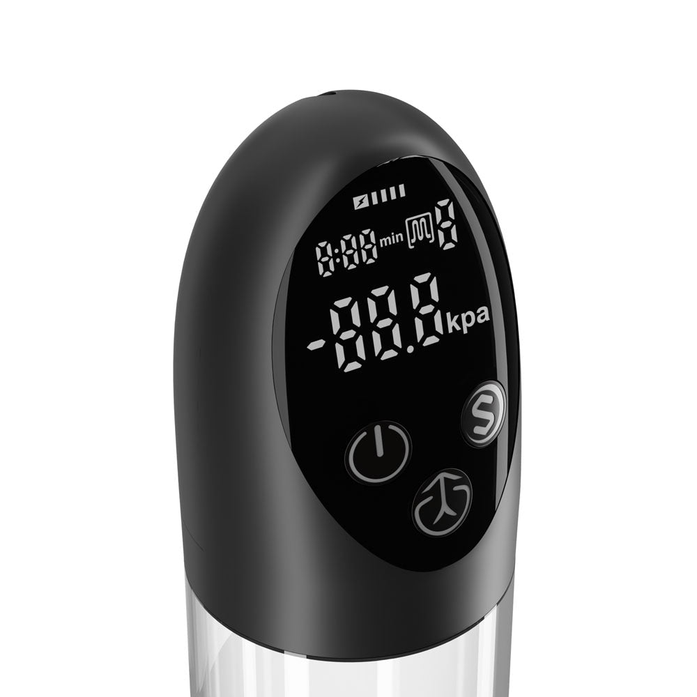 LuvPump Smart Penis Pump - Clear USB Rechargeable Automatic Penis Pump - silkandsin