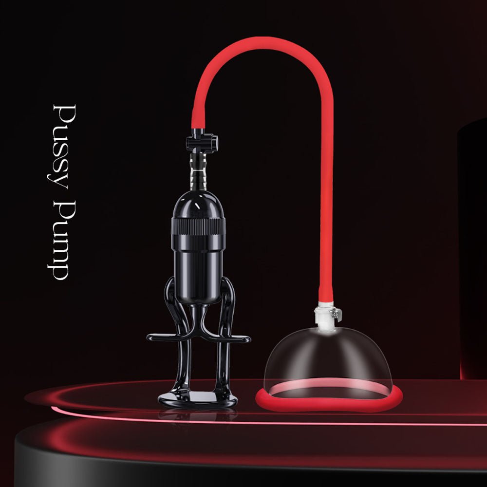 LuvPump Vagina Enhancement System - Clear/Red Vagina Pump - silkandsin