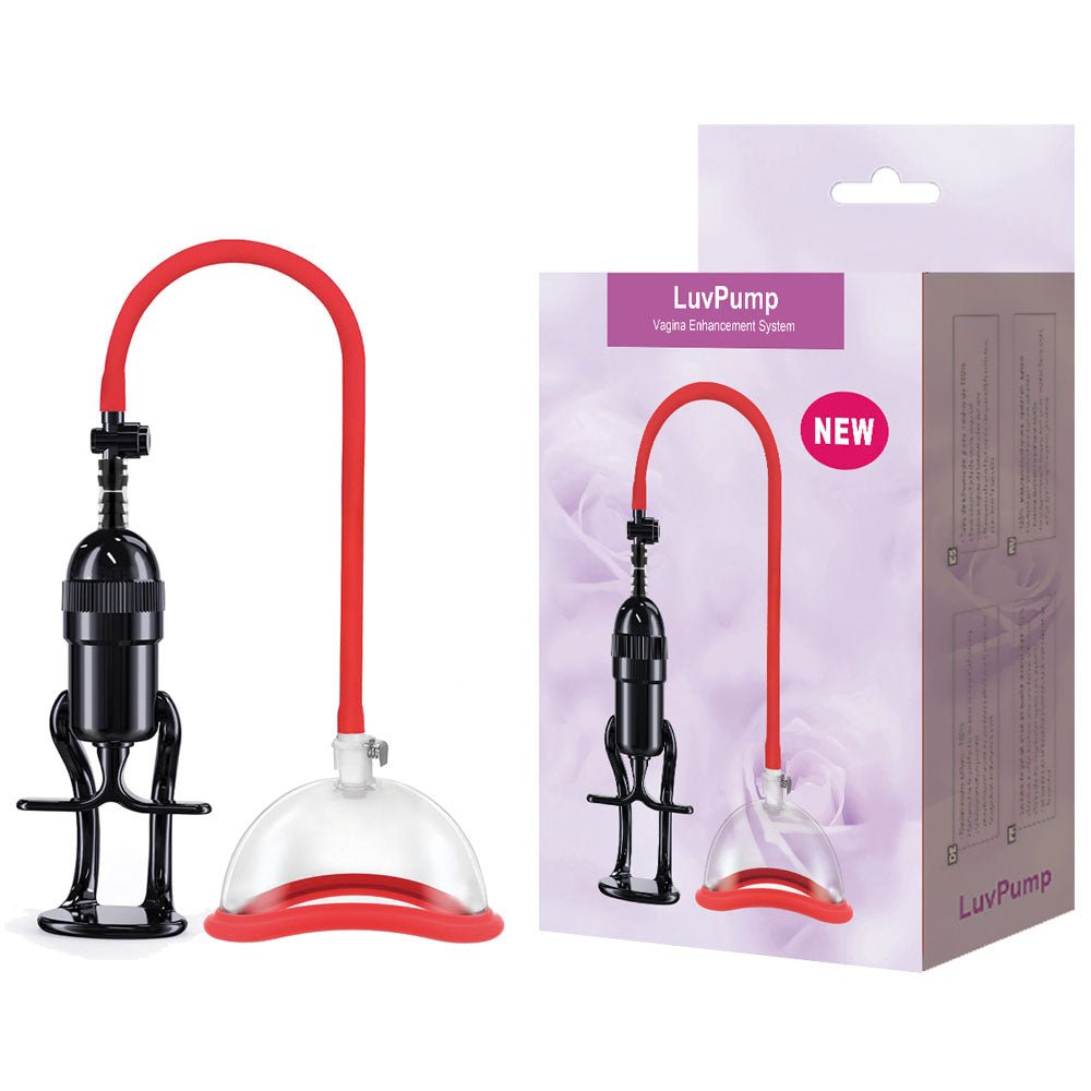 LuvPump Vagina Enhancement System - Clear/Red Vagina Pump - silkandsin