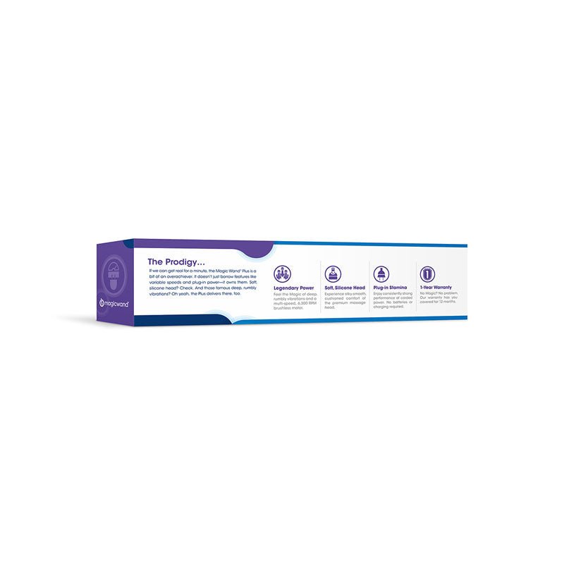 Magic Wand Plus - White Mains Powered Massage Wand - Silk and Sin