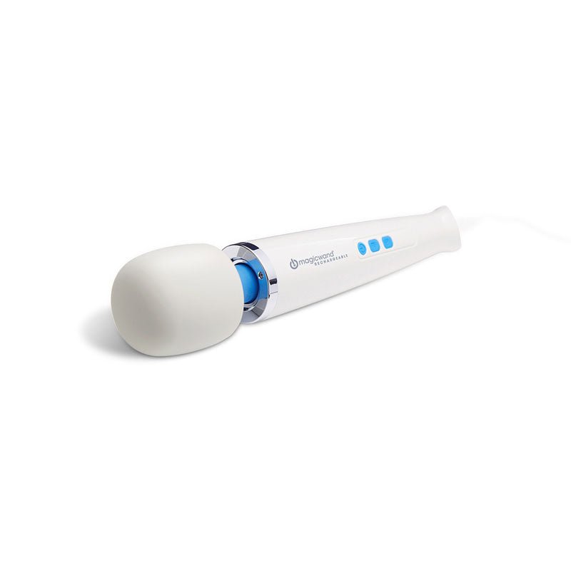 Magic Wand Rechargeable - White Rechargeable Massage Wand - Silk and Sin