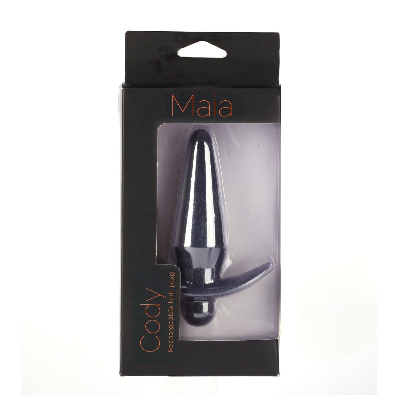 Maia Cody - Black 12.4 cm USB Rechargeable Butt Plug - Silk and Sin