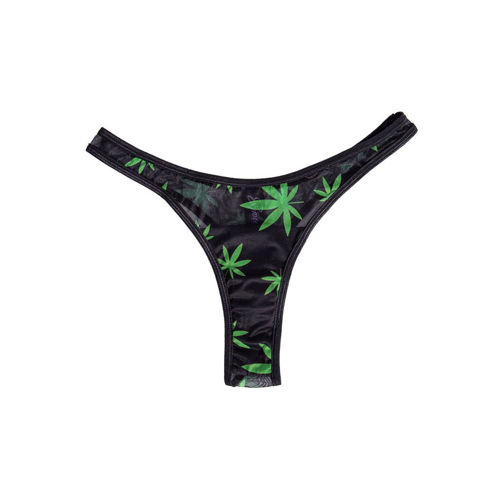 Maia DATE NIGHT 420 PANTY VIBE - L/XL - Black L/XL 420 Panty with Black USB Rechargeable Bullet & Remote - silkandsin