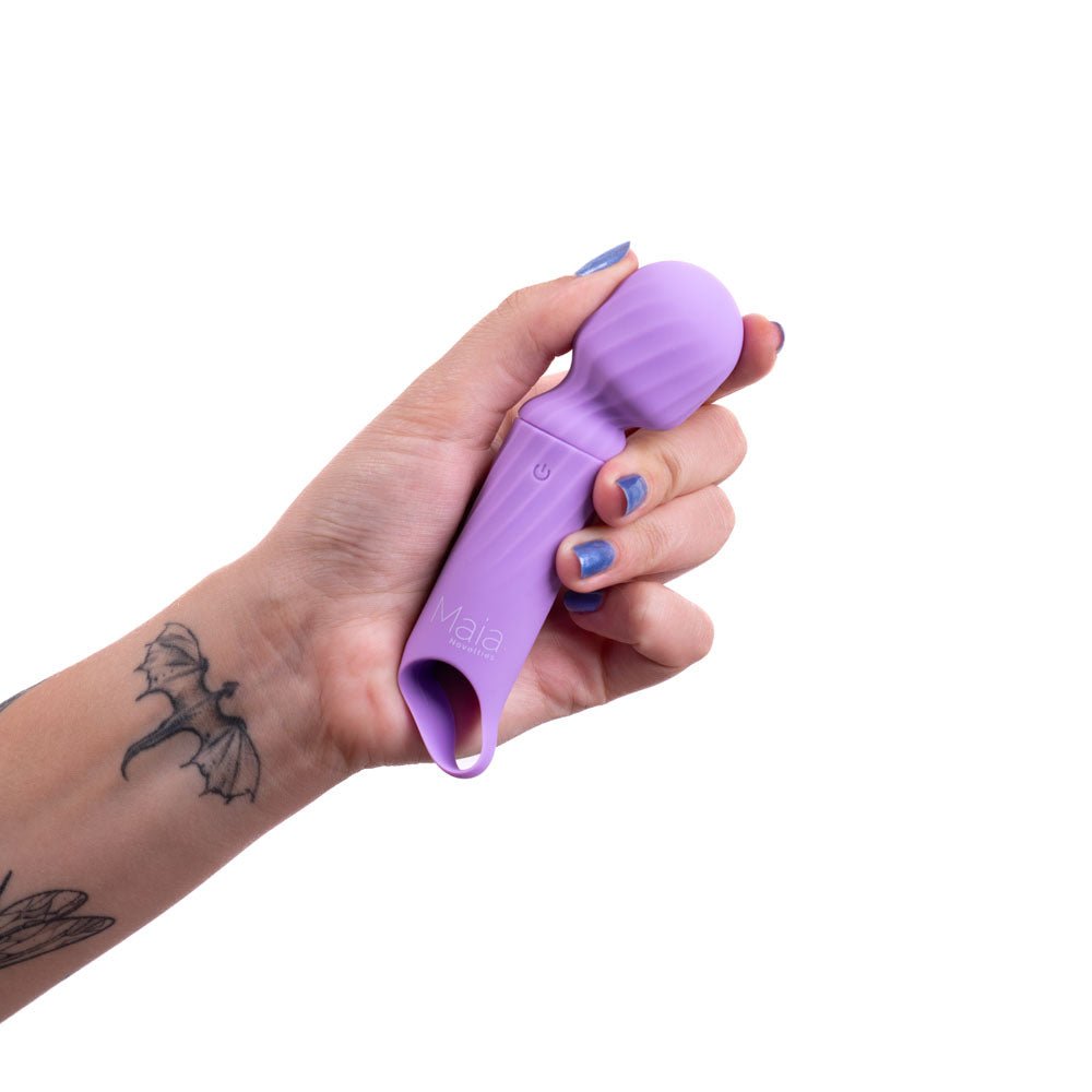 Maia DOLLY - Purple - Purple 12.7 cm USB Rechargeable Massage Wand - Silk and Sin