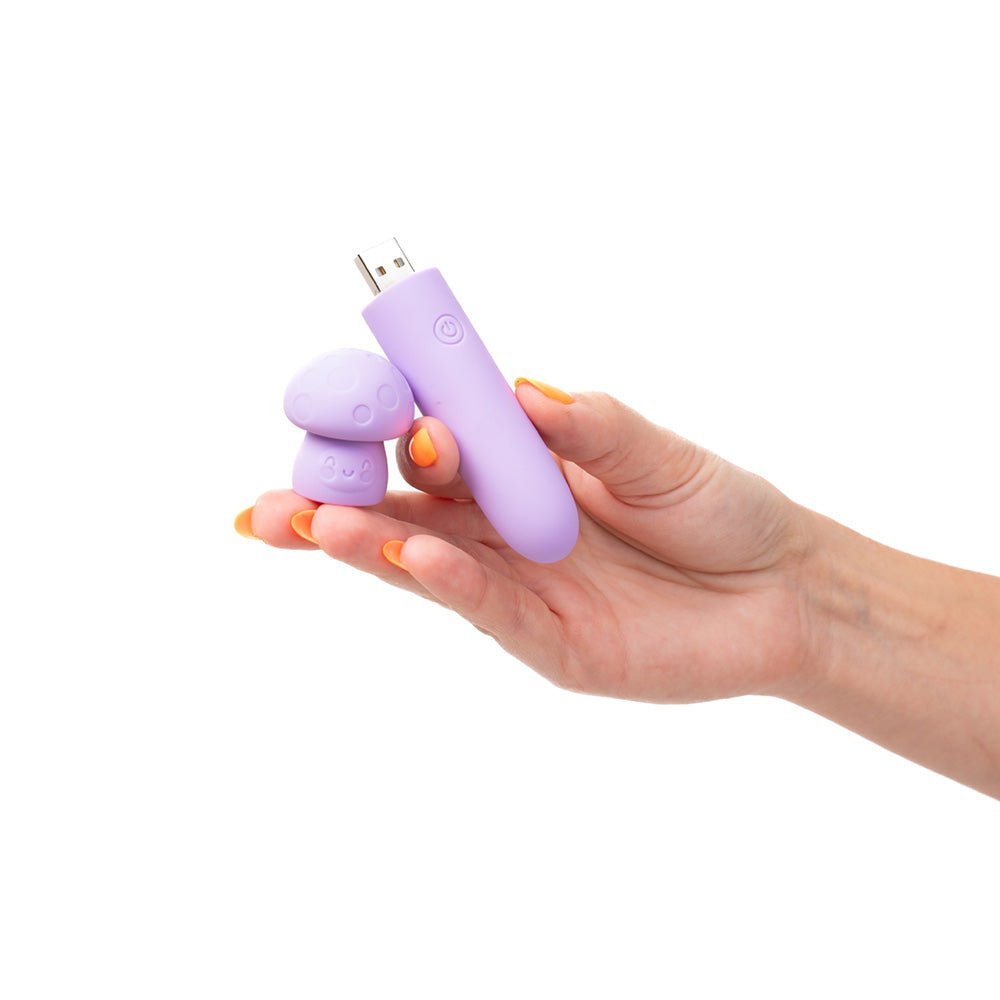 Maia HAPPI - Purple 11.1 cm USB Rechargeable Bullet - Silk and Sin