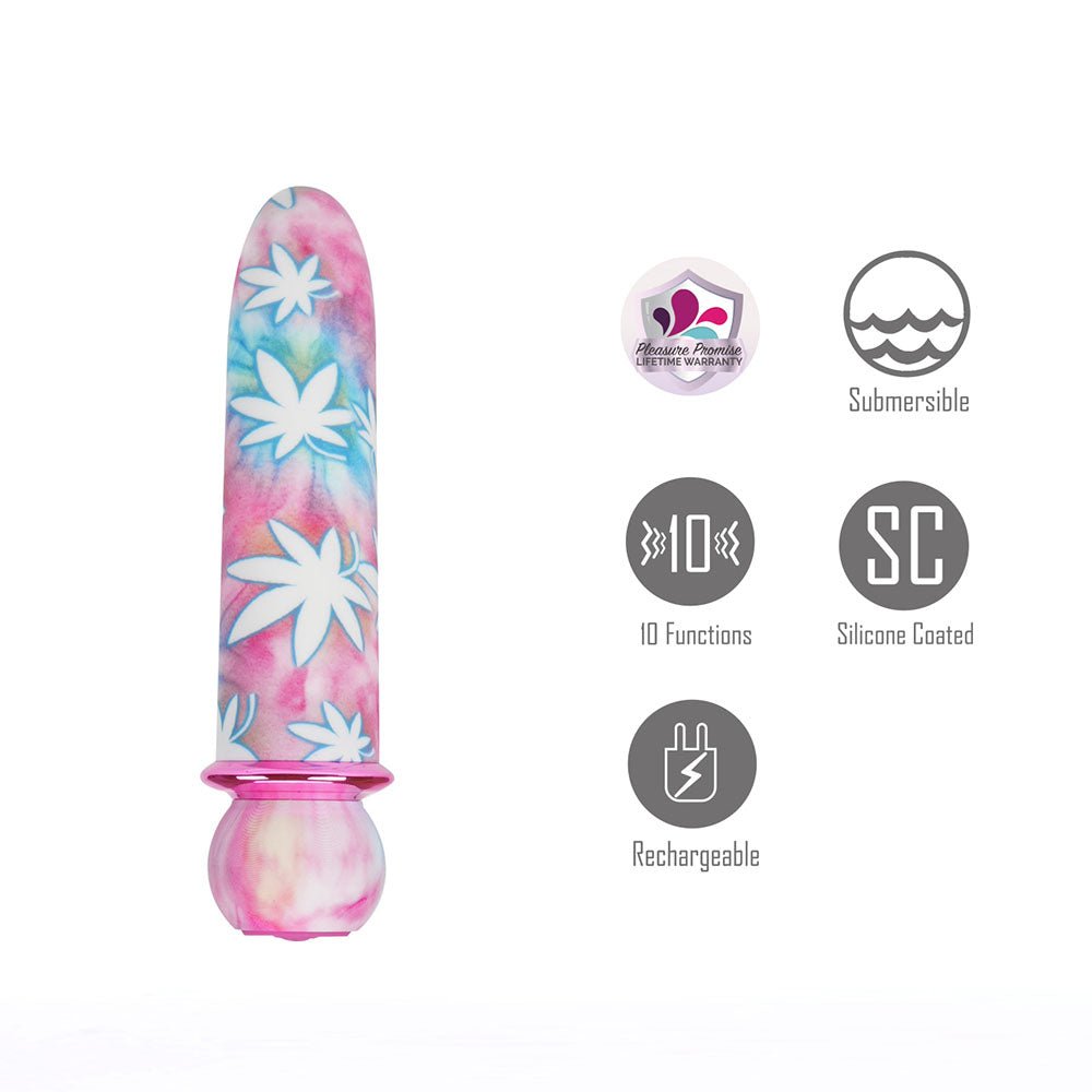 Maia JAGUAR 420 Tie Die - 420 Tie Die 10.1 cm USB Rechargeable Bullet - Silk and Sin