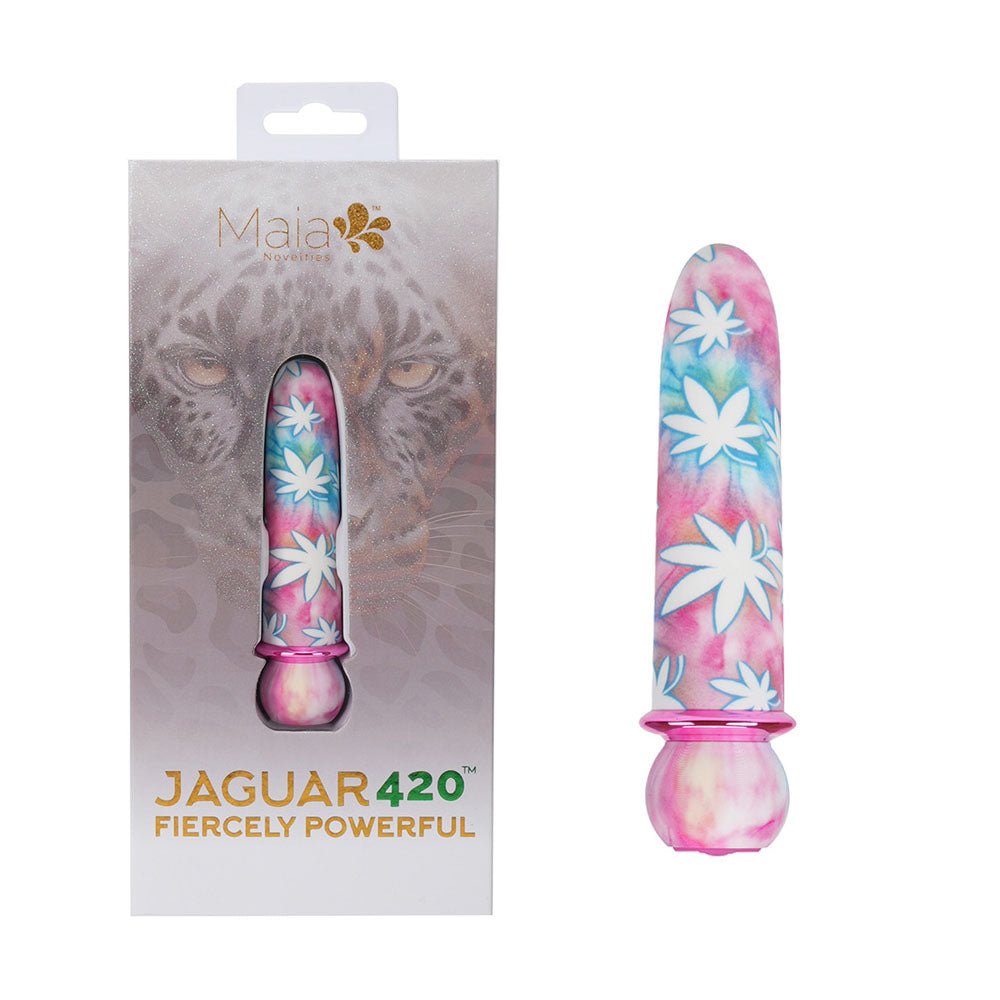 Maia JAGUAR 420 Tie Die - 420 Tie Die 10.1 cm USB Rechargeable Bullet - Silk and Sin