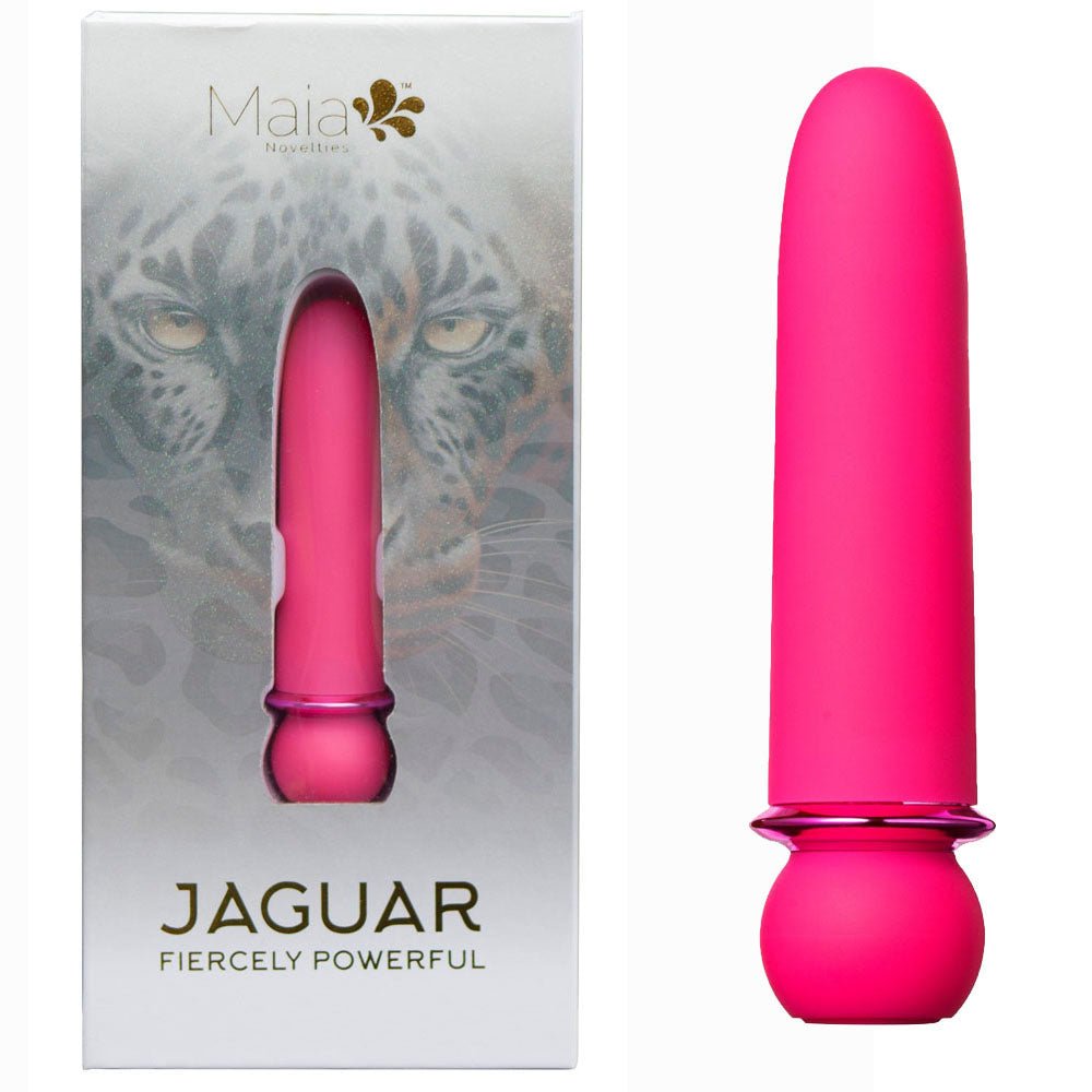 Maia JAGUAR - Pink - Pink 10.1 cm USB Rechargeable Bullet - Silk and Sin