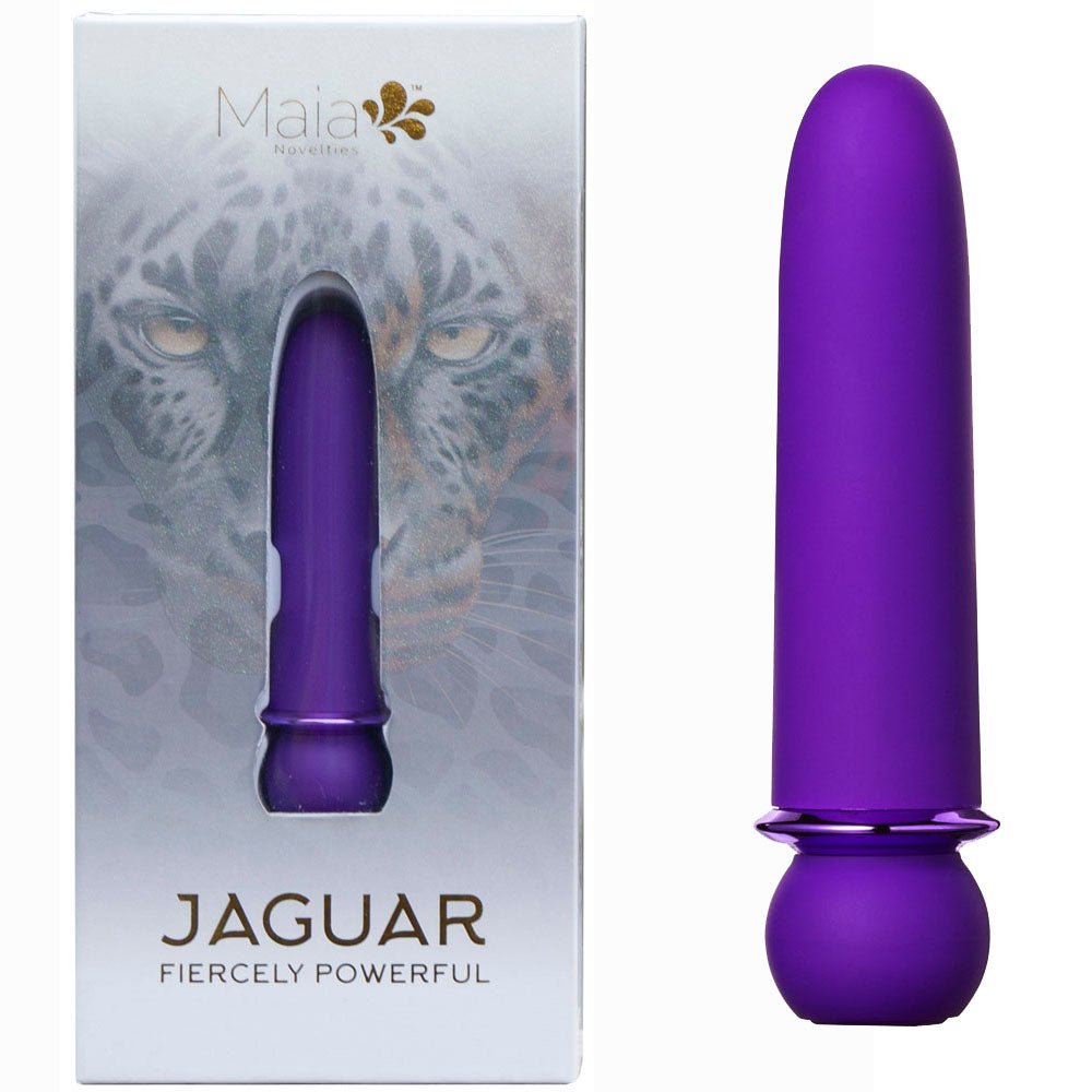 Maia JAGUAR - Purple - Purple 10.1 cm USB Rechargeable Bullet - Silk and Sin
