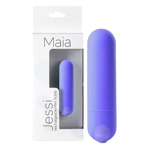 Maia Jessi - Purple 7.6 cm USB Rechargeable Bullet - Silk and Sin
