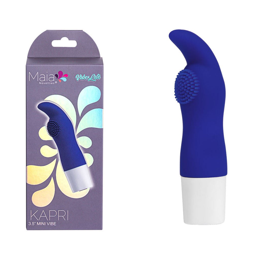 Maia KAPRI - Blue 8.9 cm USB Rechargeable Bullet - Silk and Sin