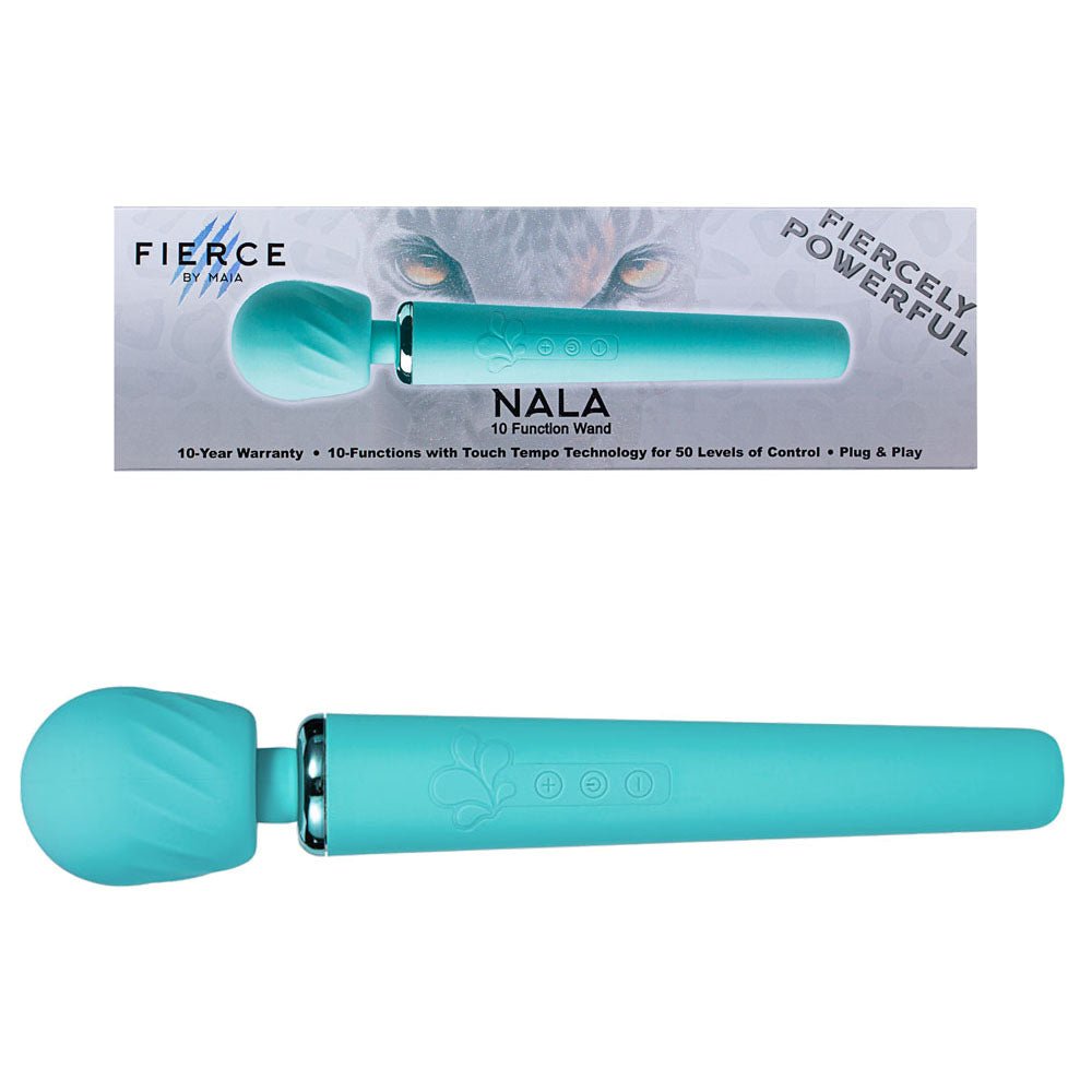 Maia NALA - Blue - Blue 30 cm USB Rechargeable Massage Wand - Silk and Sin