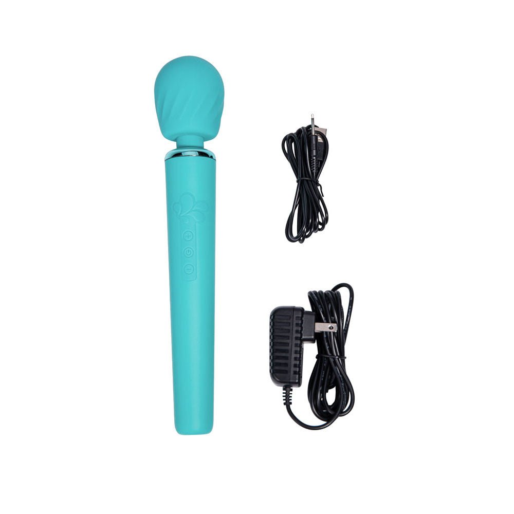 Maia NALA - Blue - Blue 30 cm USB Rechargeable Massage Wand - Silk and Sin