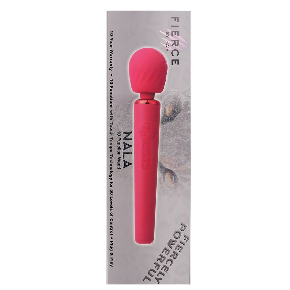 Maia NALA - Red - Red 30 cm USB Rechargeable Massage Wand - Silk and Sin