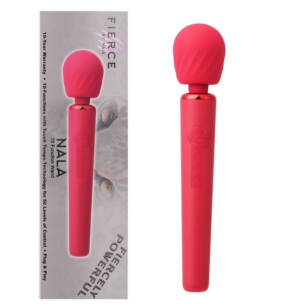 Maia NALA - Red - Red 30 cm USB Rechargeable Massage Wand - Silk and Sin
