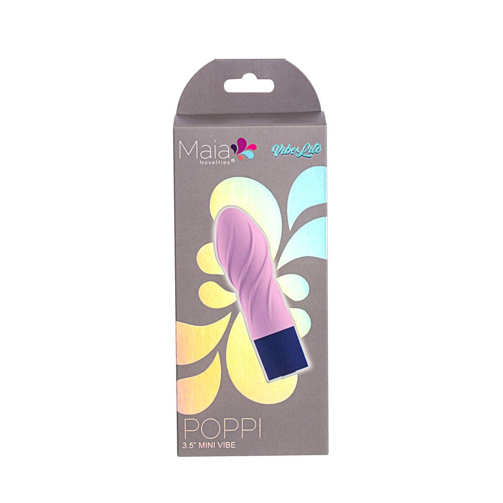Maia POPPI - Light Pink 8.9 cm USB Rechargeable Bullet - Silk and Sin