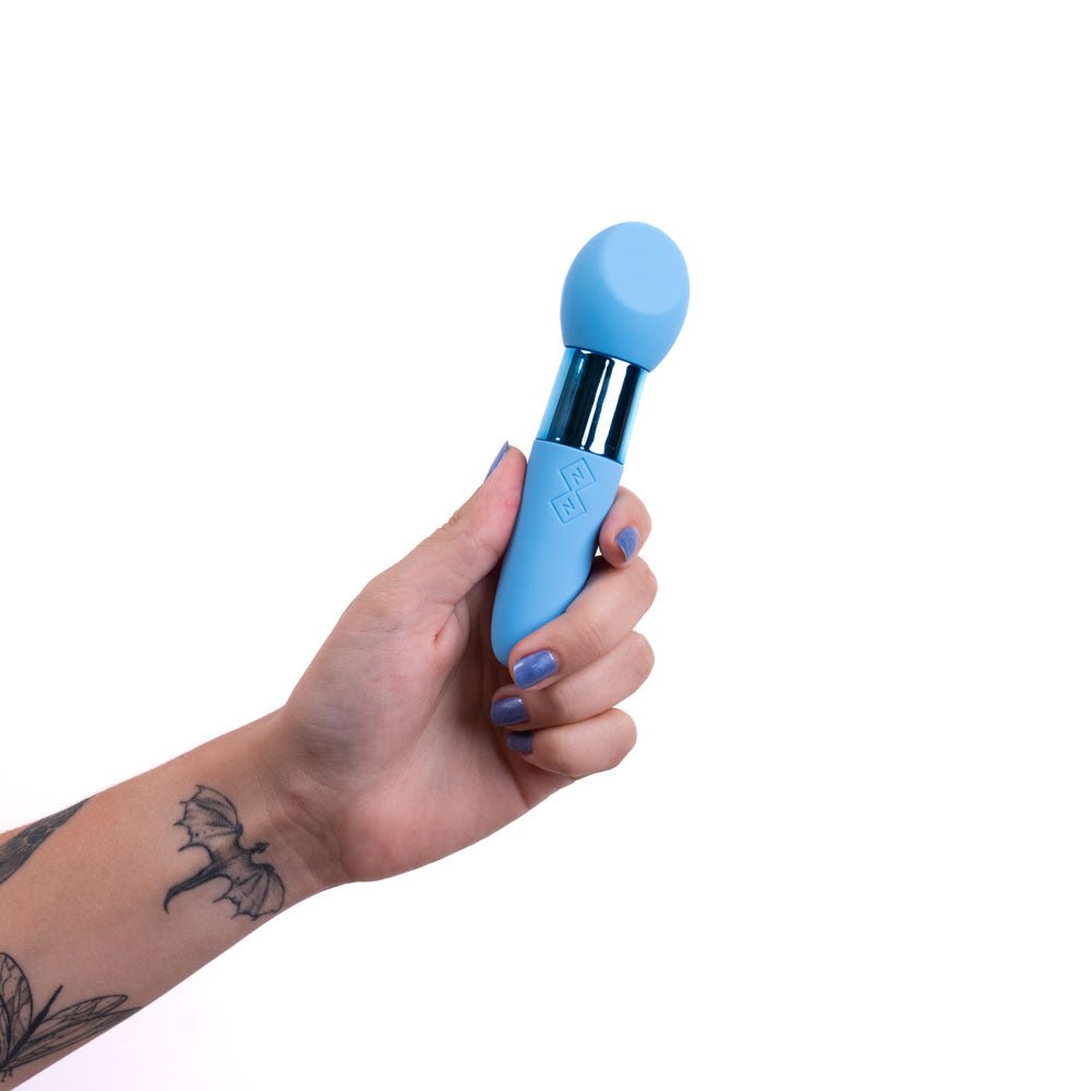 Maia RINA - Blue - Blue 13.3 cm USB Rechargeable Vibrator - Silk and Sin