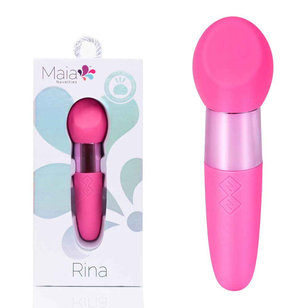 Maia RINA - Pink - Pink 13.3 cm USB Rechargeable Vibrator - Silk and Sin