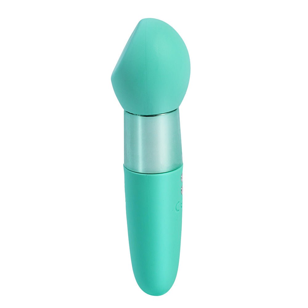 Maia RINA - Teal - Teal 13.3 cm USB Rechargeable Vibrator - Silk and Sin