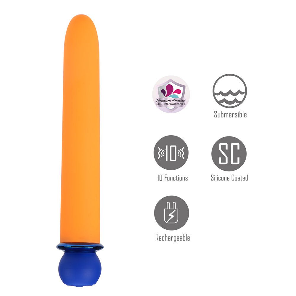 Maia RORI - Orange - Orange 15.2 cm USB Rechargeable XL Bullet - Silk and Sin