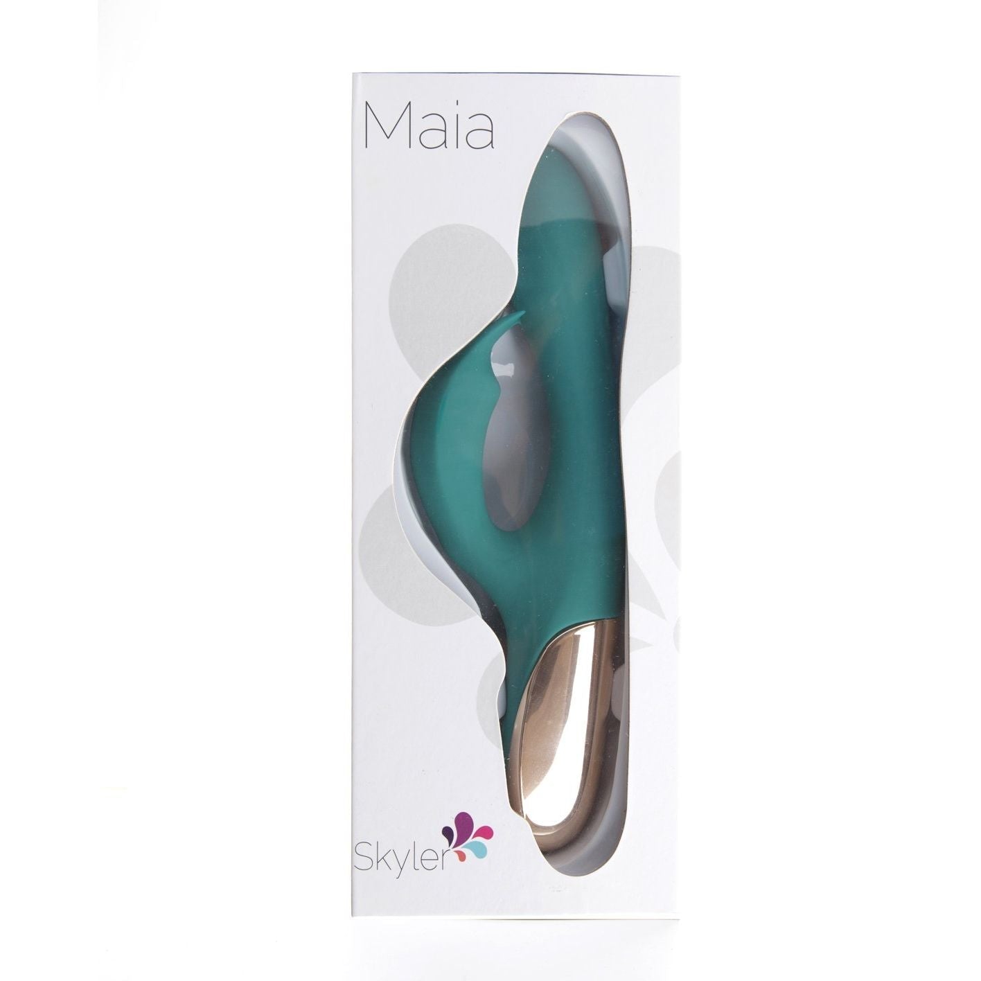 Maia Skyler - Green 21.6 cm USB Rechargeable Bendable Rabbit Vibrator - Silk and Sin