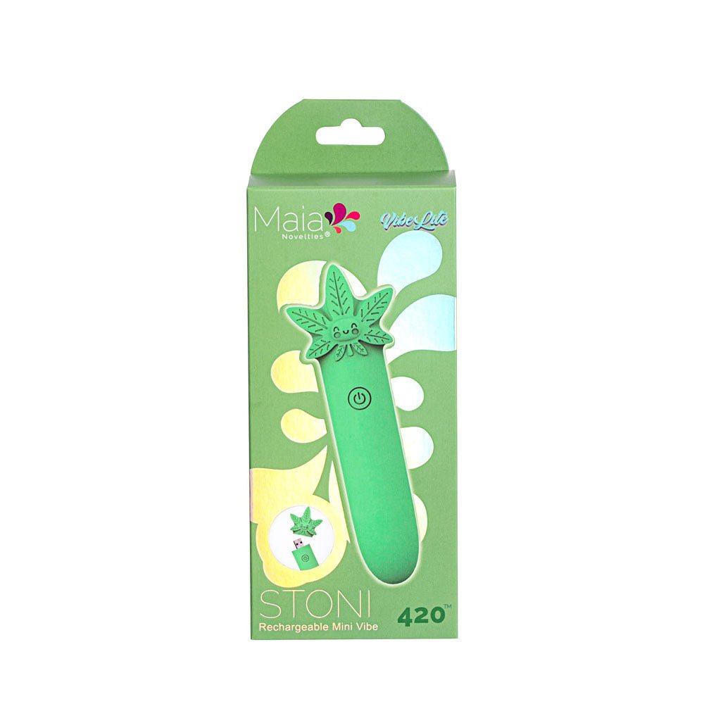 Maia STONI - 420 Green 11.1 cm USB Rechargeable Bullet - Silk and Sin