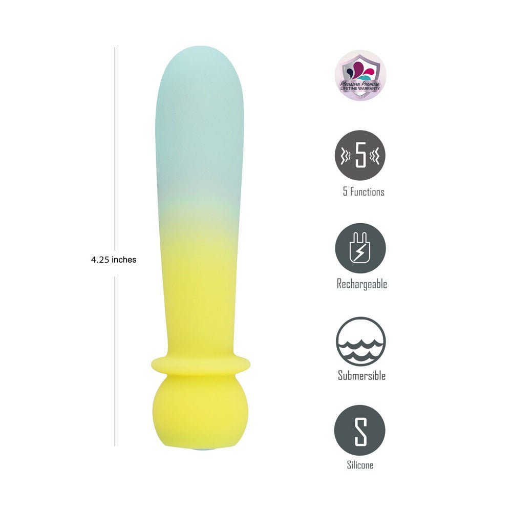 Maia SYMBA - Yellow - Yellow 10.8 cm USB Rechargeable Powerful Bullet - Silk and Sin