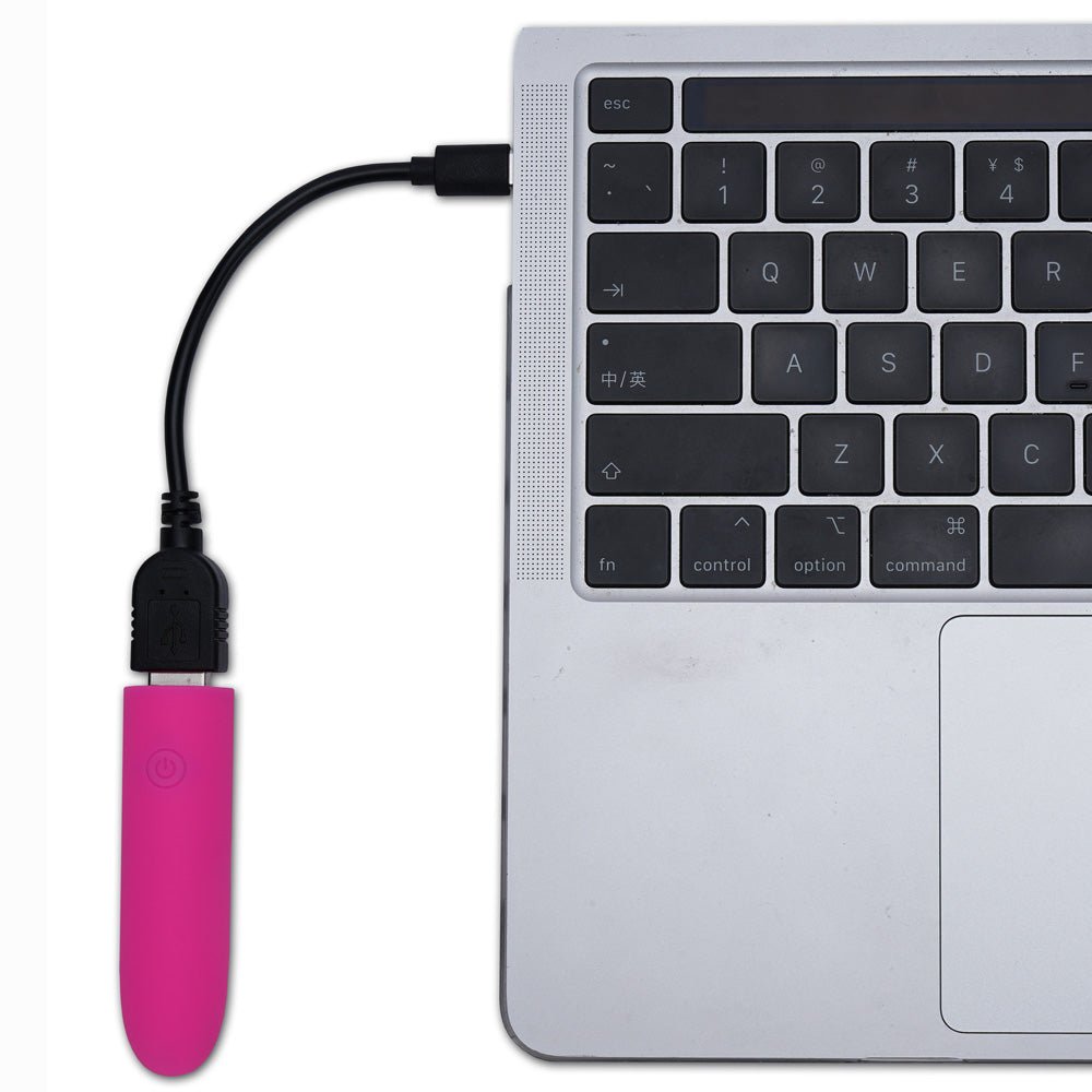 Maia VIBEDRIVE - Pink - Pink 10 cm USB Rechargeable Bullet with 16 GB Storage - Silk and Sin
