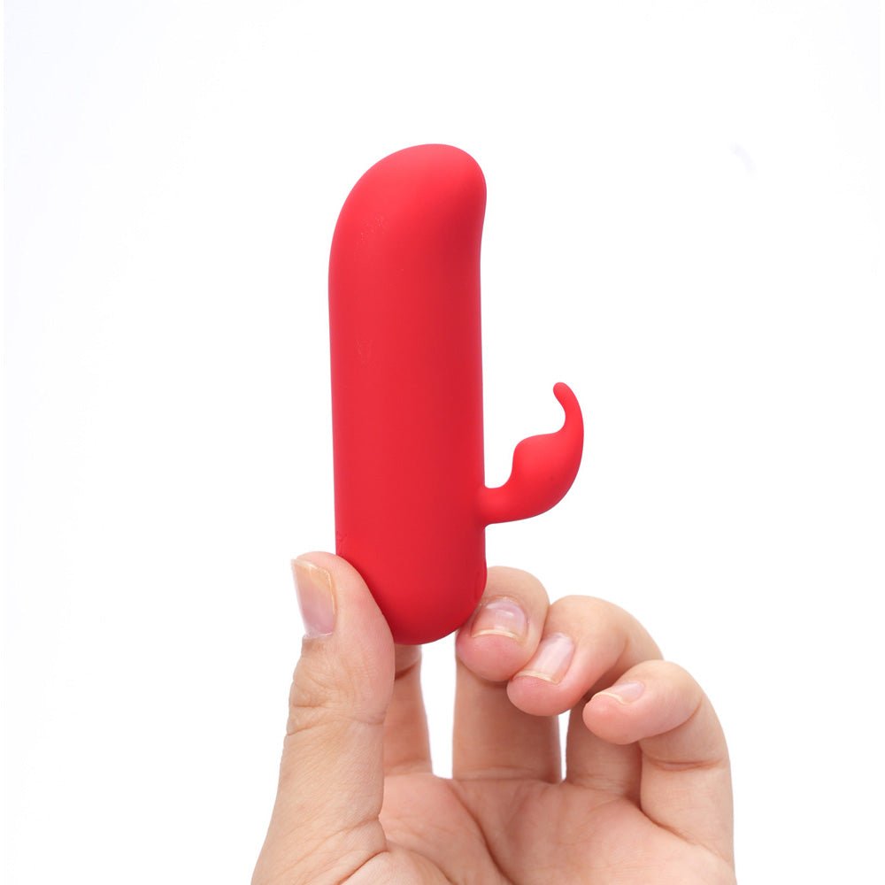 Maia ZIA - Red 7.6 cm USB Rechargeable Mini Bullet Rabbit - Silk and Sin