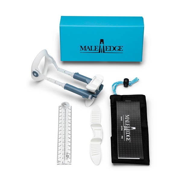 MaleEdge Basic Kit - Penis Enlarger Kit in Blue Case - Silk and Sin