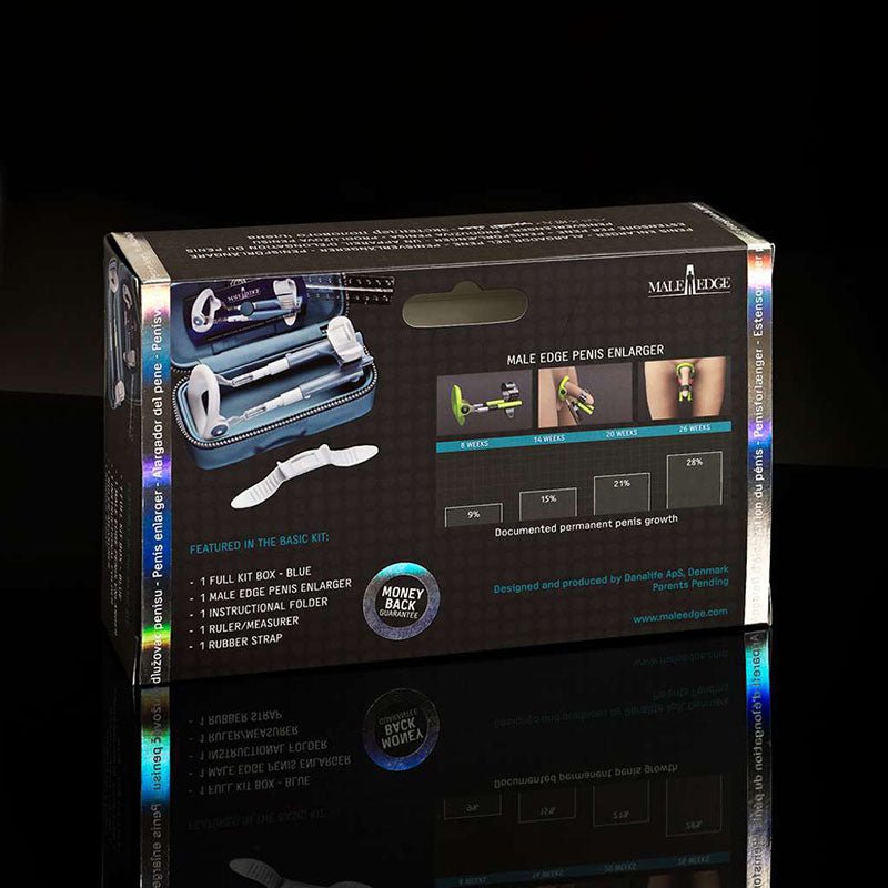 MaleEdge Basic Kit - Penis Enlarger Kit in Blue Case - Silk and Sin