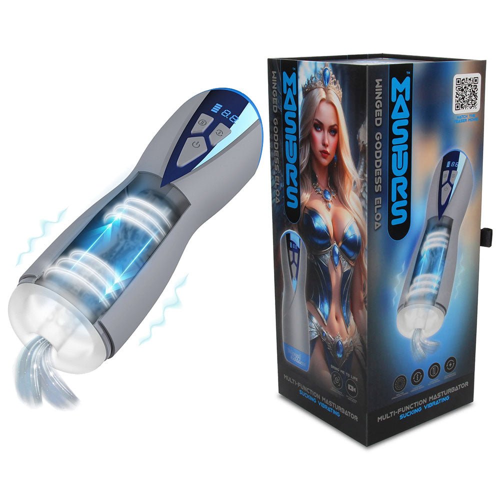 MASTURS Eloa - USB Rechargeable Sucking & Vibrating Auto Stroker with Augmented Reality - Silk and Sin
