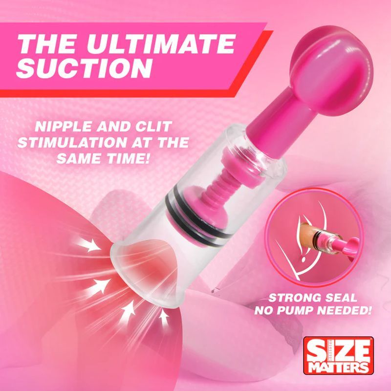 MAXtwist Clit Nipple Sucker Set 3 Pc Pink - Silk and Sin